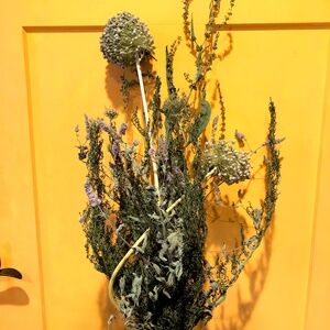 #3~Dried Herbs Bundle~Garlic*Sweet Wormwood*Mint~Floral Crafts Farmhouse Decor